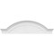 Ekena Millwork Segment Arch W/ Flankers Sunburst Architectural Grade PVC Pediment, 56"W x 15"H x 2-1/2"P PEDPS056X150SGF01 - alternate 6